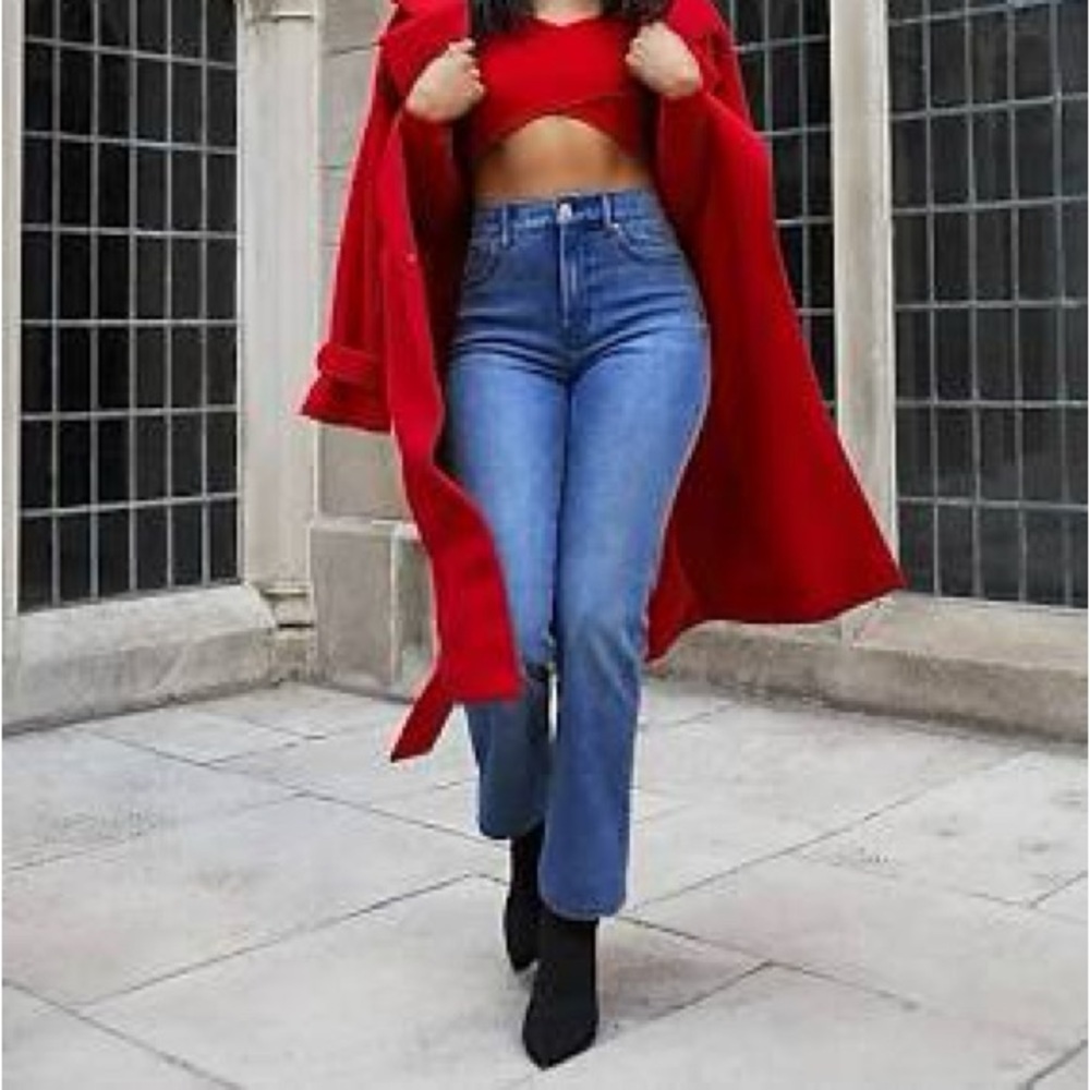 Express modern straight super high rise Jeans